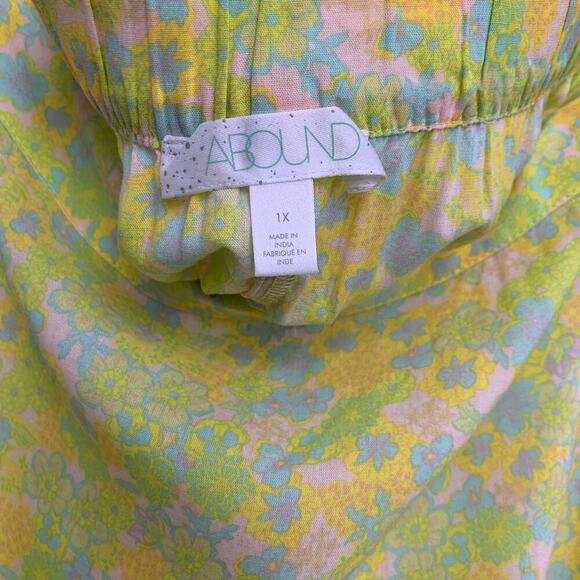 NEW Abound floral Skirt Green Size 1X - Picture 5 of 7